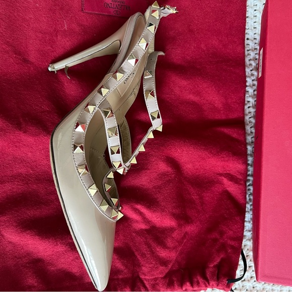 NUDE PATENT ROCKSTUD CAGED PUMP 100MM SIZE 7.5 - Picture 7 of 13